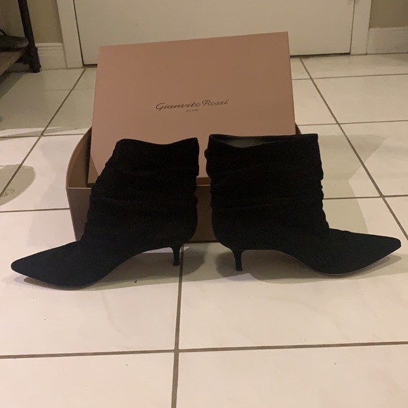 Gianvito Rossi Slouchy Ankle Boots - 38.5 - Picture 16 of 16